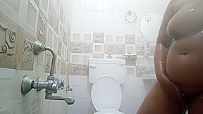 Indian Couple In Bathroom